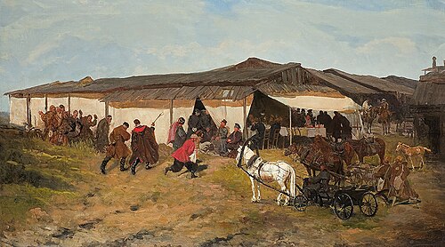 Jarmark na Kresach, 1882, Józef Chełmoński