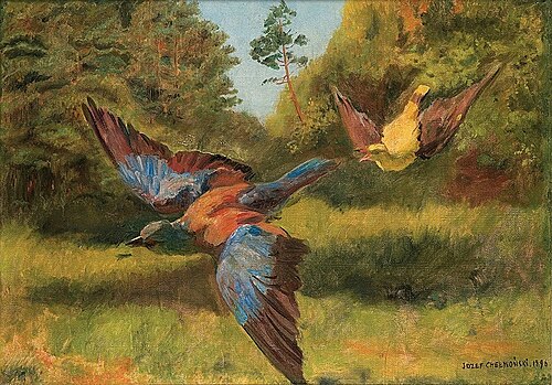 Wilga i kraska, 1896, Józef Chełmoński