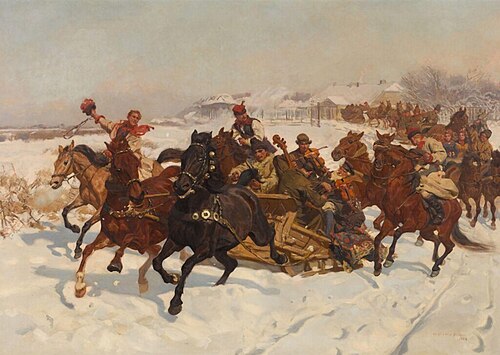 Le carnaval en Pologne, 1884, Józef Chełmoński