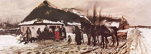 Odwilż na Ukrainie, 1876, Józef Chełmoński