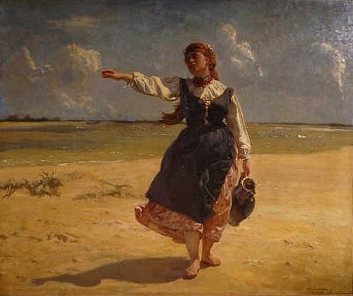 Dziewczyna z dzbanem, 1875, Józef Chełmoński