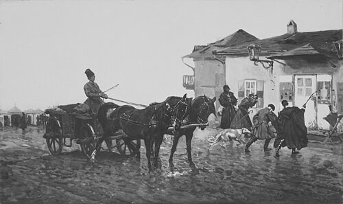 У харчевни, , Józef Chełmoński