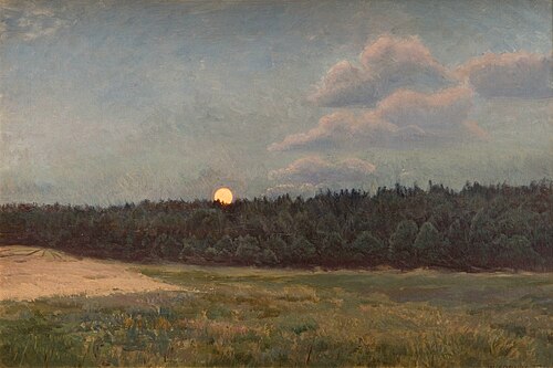 Wschód księżyca, 1888, Józef Chełmoński