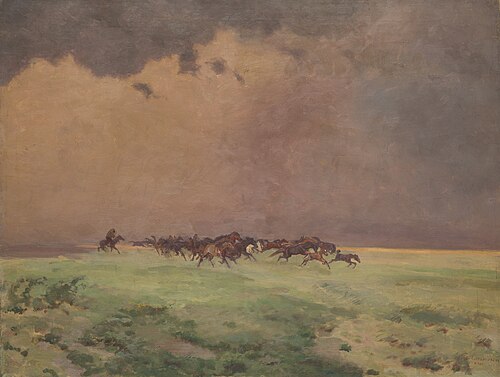 Nadchodząca burza, 1901, Józef Chełmoński