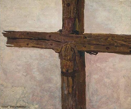 Krzyż powstańczy, 1908, Józef Chełmoński