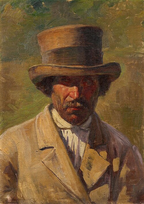 Portrait of a Man in a Hat, 1801, Józef Chełmoński