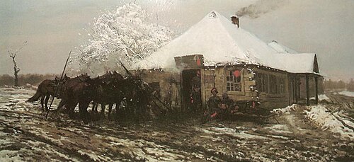 Kozacy przed karczmą, 1881, Józef Chełmoński