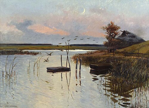 Kaczki nad wodą, 1880, Józef Chełmoński
