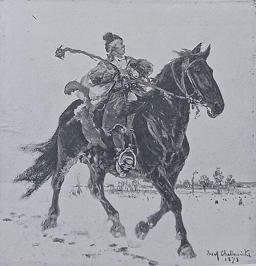 Dojeżdżacz ukraiński, 1873, Józef Chełmoński