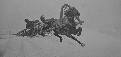 W pełnym biegu, 1880, Józef Chełmoński