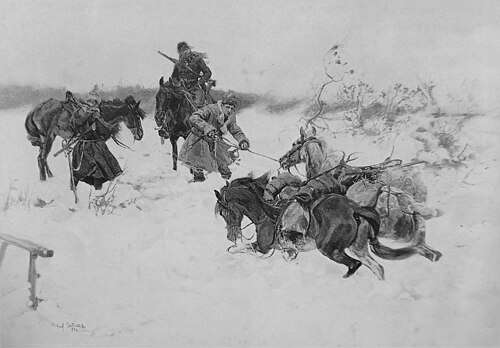 Scena z powstania 1863 roku, 1884, Józef Chełmoński