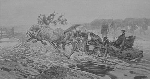 Propriétaire de l’Ukraine en voyage, 1877, Józef Chełmoński