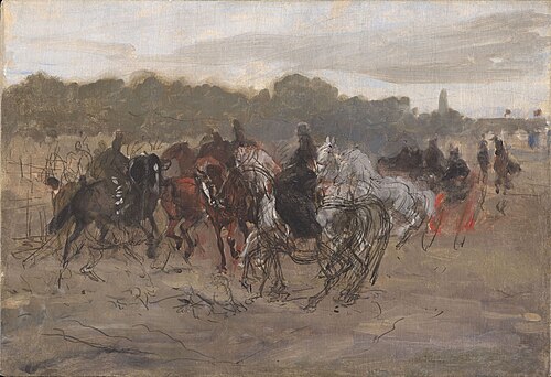 Cavaliers, esquisse, 1882, Józef Chełmoński