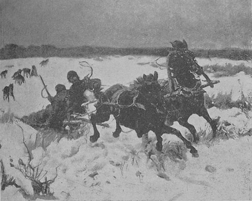 Napad wilków, 1884, Józef Chełmoński
