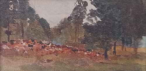 Krajobraz, 1900, Józef Chełmoński
