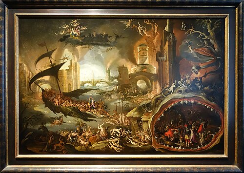 Enée conduit par la Sibylle aux enfers, 1620, Jacob van Swanenburgh