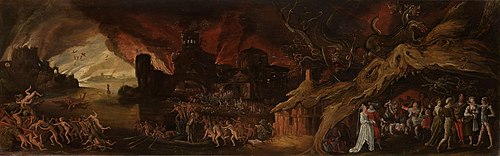 Le Dernier Jugement et les Sept péchés capitaux, 1619, Jacob van Swanenburgh