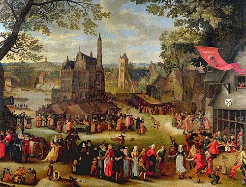 A Flemish Fair (after David Vinckeboons), , Isaac Claesz van Swanenburg