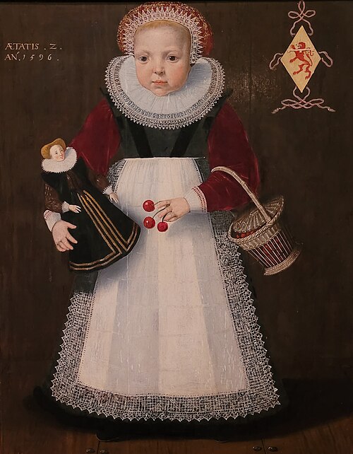 Portrait of Catharina van Warmondt, 1596, Isaac Claesz van Swanenburg