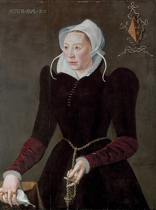 Portrait of Marytge Dedel, 1570, Isaac Claesz van Swanenburg