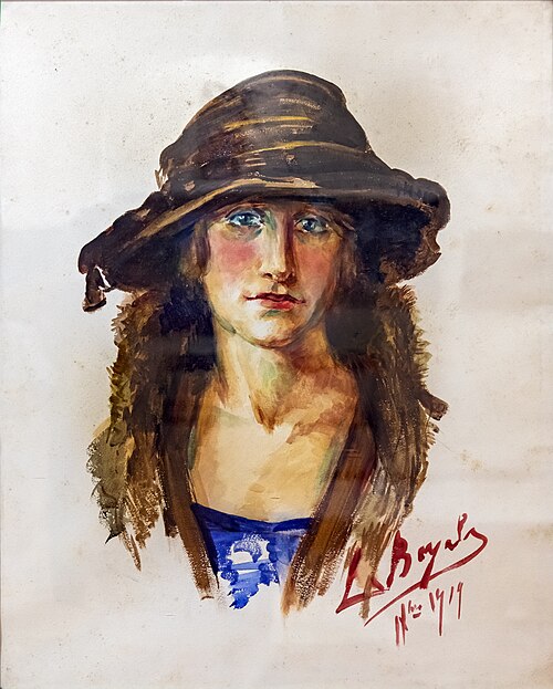 Autoportrait 1919, 1919, Luce Boyals