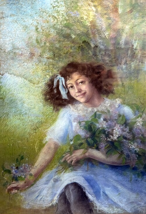Jeune fille au bouquet, , Luce Boyals