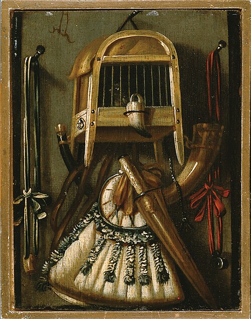 Still Life with Hunting Attributes, , Anthonie Leemans