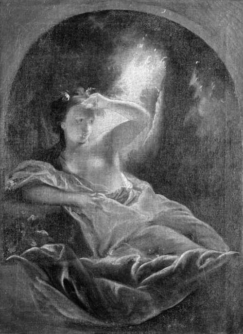 En mytologisk figur. Danaë (?), 1704, Benoît Le Coffre
