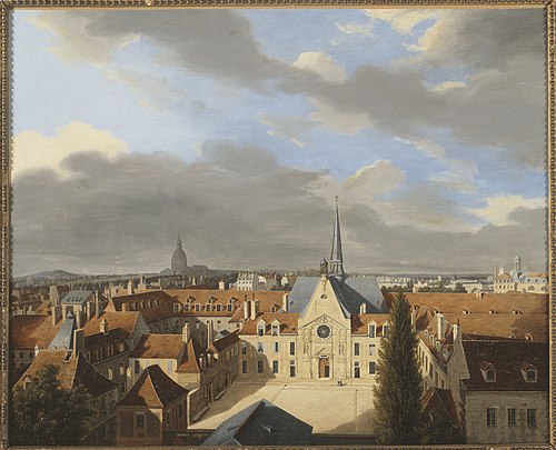 L'Hôpital Laënnec vu de la rue de Sèvres, 1839, Corard