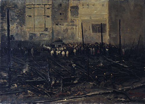 Le Bazar de la Charité après l'incendie du 4 juin 1897, 1897, T. Bianco