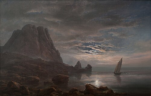 Coast of Capri, 1822, Johan Dahl