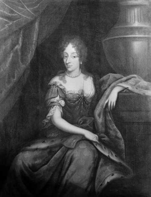 Dronning Charlotte Amalie (knæstykke), 1686, Jacques d'Agar