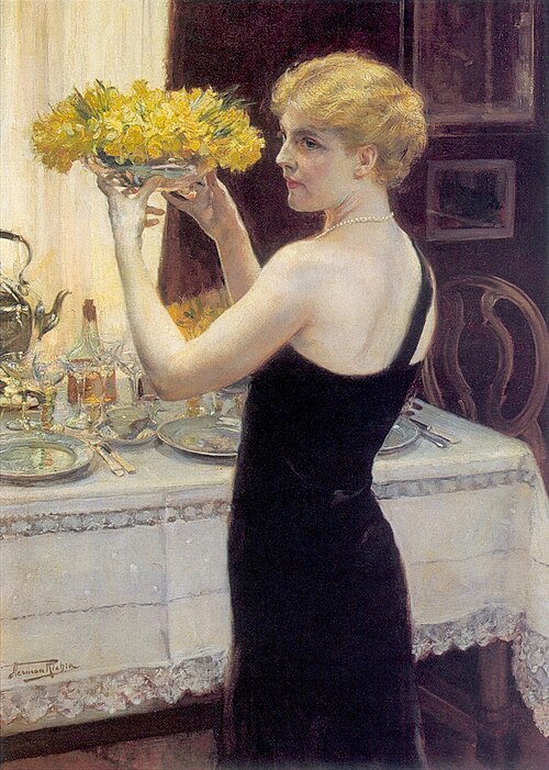 Les apprêts de la soirée, 1920, Herman Richir