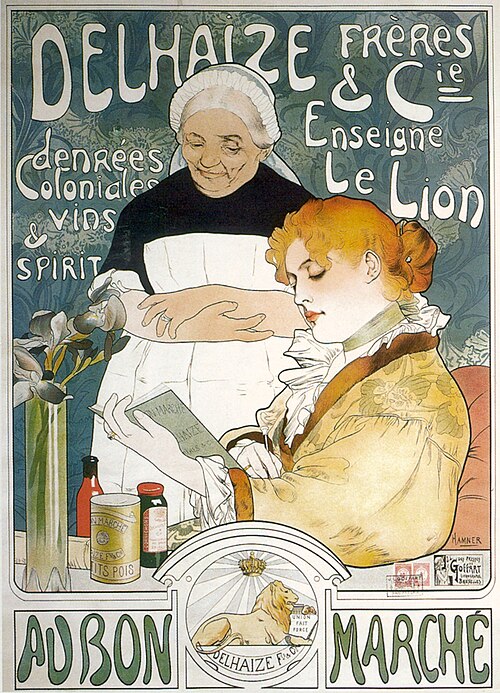 DELHAIZE FRÈRES & CIE. / AU BON MARCHÉ, 1896, Herman Richir