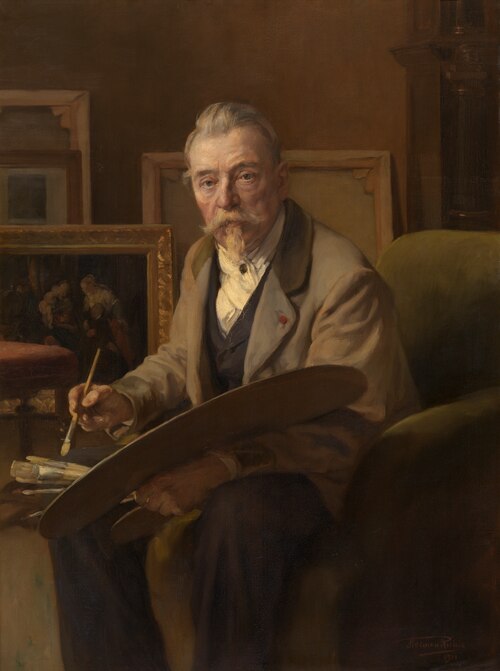 The Painter Alexandre Nestor Nicolas Robert, 1901, Herman Richir