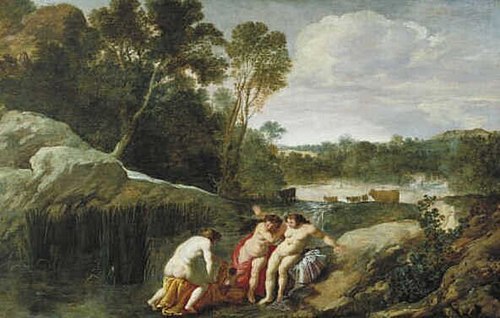 Cecrop's Daughters Discovering Erichtonius, 1631, Moses van Uyttenbroeck