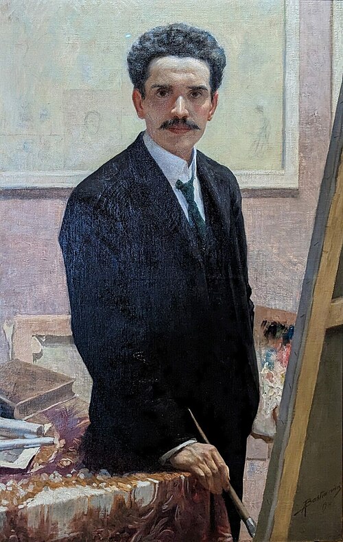 Self-portrait of Augusto Bastianini, 1900, Augusto Bastianini