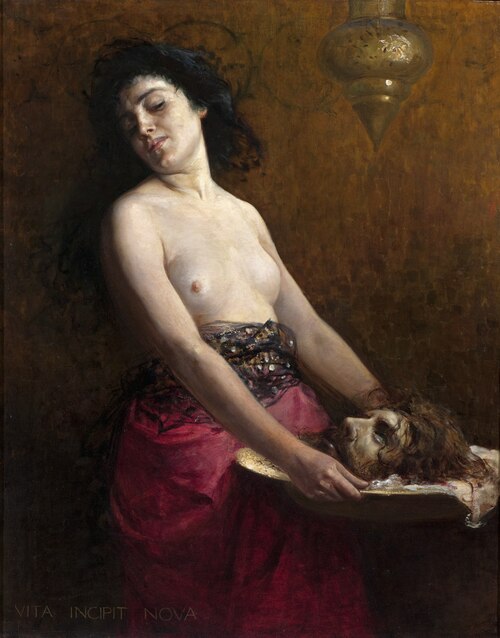 Salomè che porta la testa del Battista, 1904, Alberto Artioli