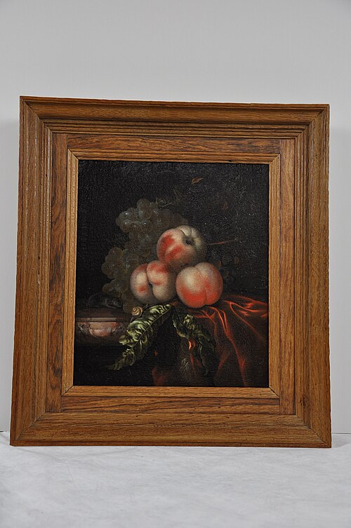 Still Life with Peaches, 1696, Ernst Stuven