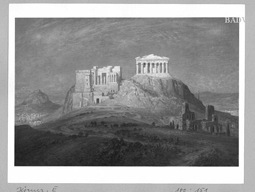 The Acropolis, 1911, Ernst Koerner