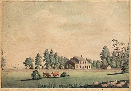 Northeast View of Stowe, the Seat of Colonel Reynolds, 1784, Catherine Reynolds