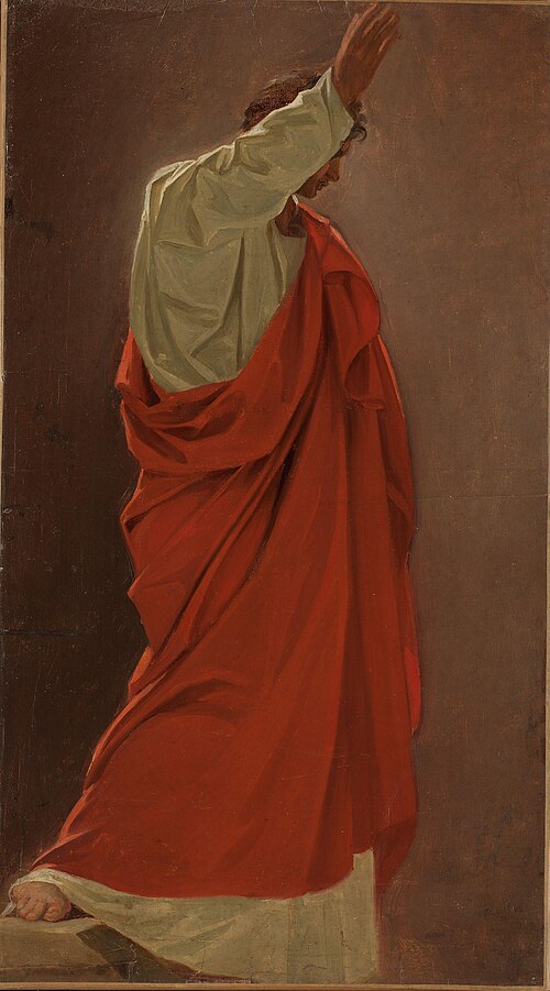 Stående mann, akademistudie, 1820, Friedrich Matthäi
