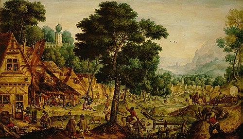 Vlaams dorpsleven, 1562, Hans Bol