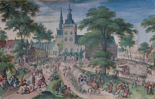 Village fair, 1586, Hans Bol