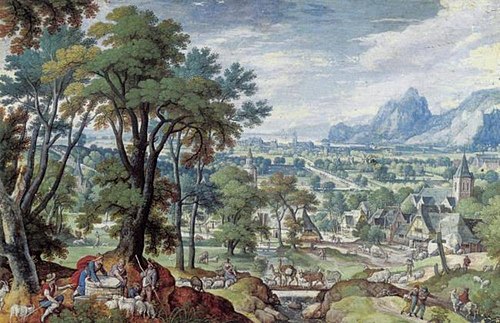 Landscape with Jacob at the Well, 1593, Hans Bol