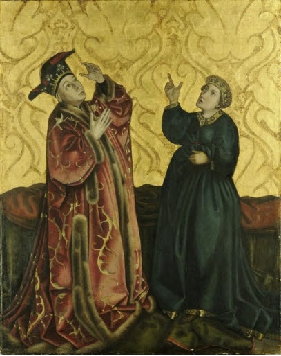 Heilsspiegelaltar - Augustus and Sibyl of Tibur, 1930, Gertrud Bock-Schnirlin