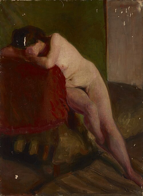 Female Nude, 1908, Józef Klochowicz